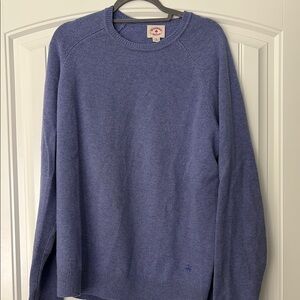 Brooks Brothers Blue Lambswool Crewneck Sweater Men’s Sz XL
